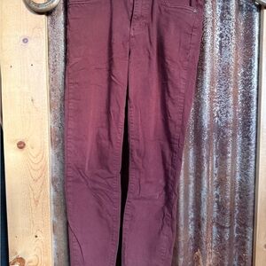 Kut from the Kloth Women's Burgundy Skinny Pants